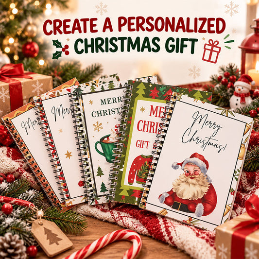🔥 Last Day 50% OFF 🔥 Christmas Gift Card Book – 12 Gift Card Pages & Personal Message Holder