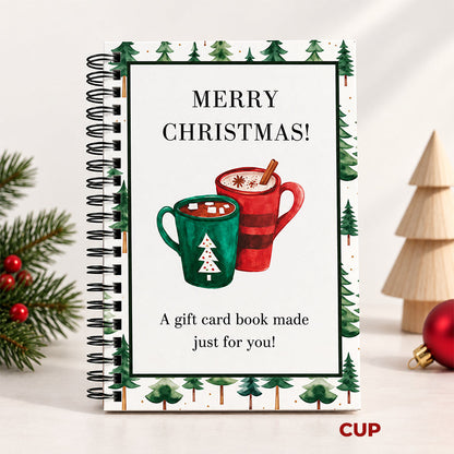 🔥 Last Day 50% OFF 🔥 Christmas Gift Card Book – 12 Gift Card Pages & Personal Message Holder