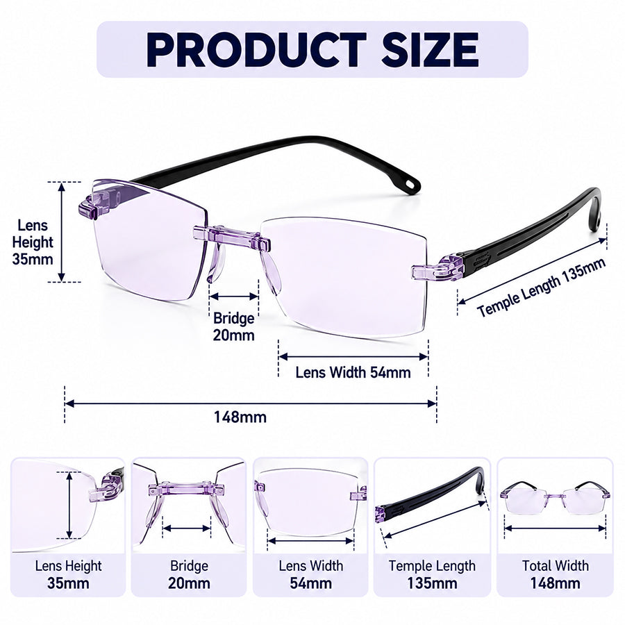 🔥 Last Day 50% OFF 🔥Smart Zoom Diamond-Cut Reading Glasses
